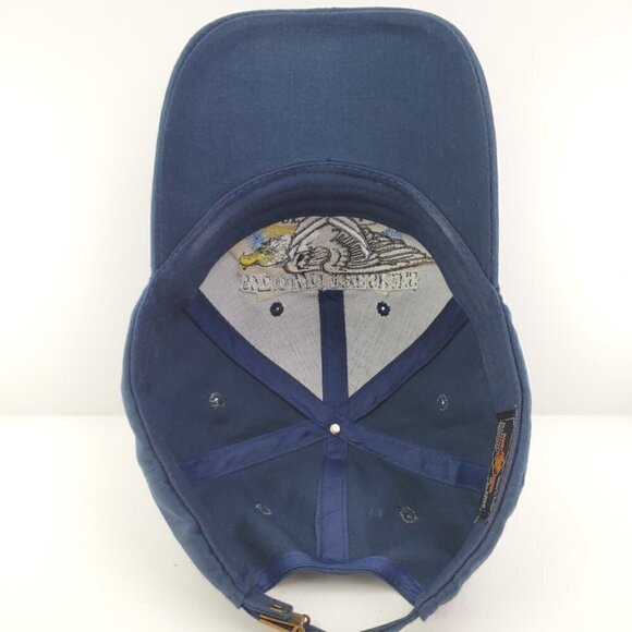 U.S. Air Force We Own the Skies Military Eagle Crest Embroidered Strapback Hat - Picture 8 of 9